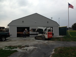 Shed on new Foundation